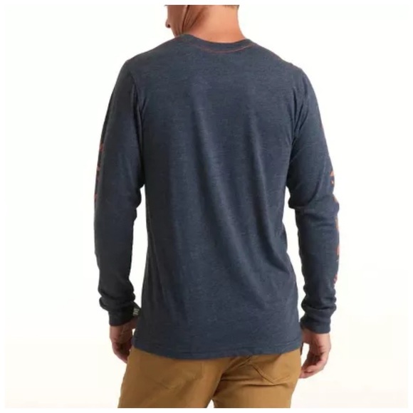 Howler Brothers Men’s Long-Sleeve T. Gray, Orange. XL. NEW - Picture 3 of 14